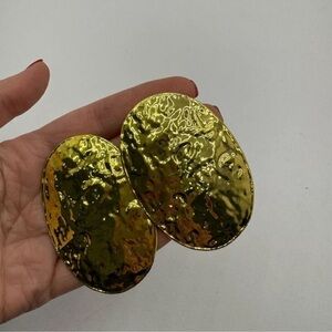 Zara Gold Oval Earrings